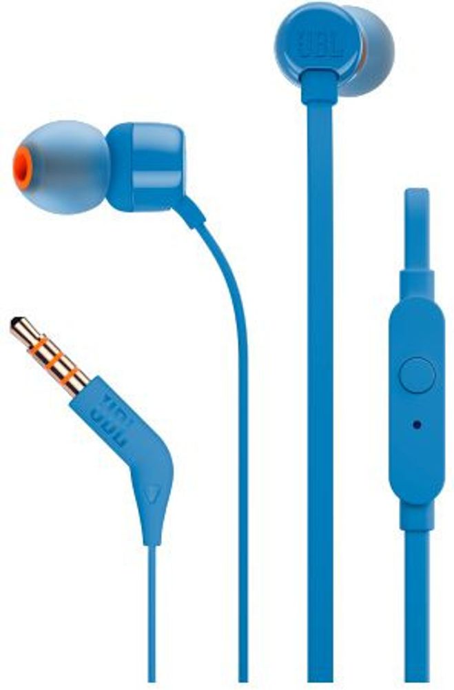 JBL T110, синий Гарнитура