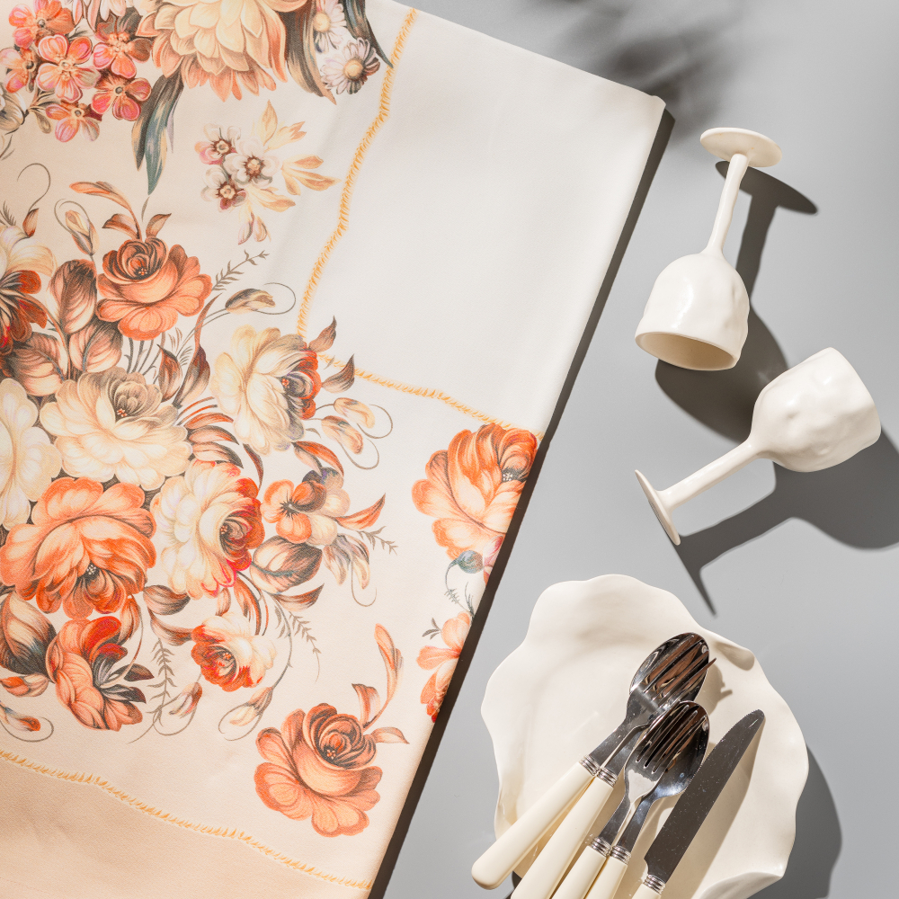 Скатерть на стол 130×240 см (хлопковая)