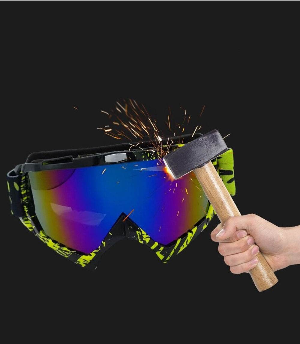 Очки горнолыжные спортивные для сноуборда и горных лыж