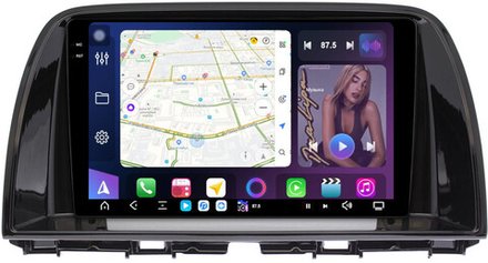 Магнитола для Mazda CX-5 2011-2017 (рамка 9) - FarCar XXL223M монитор 9.5" 2K QLED на Android 13, TS20, 8+256Гб, CarPlay, 4G SIM-слот