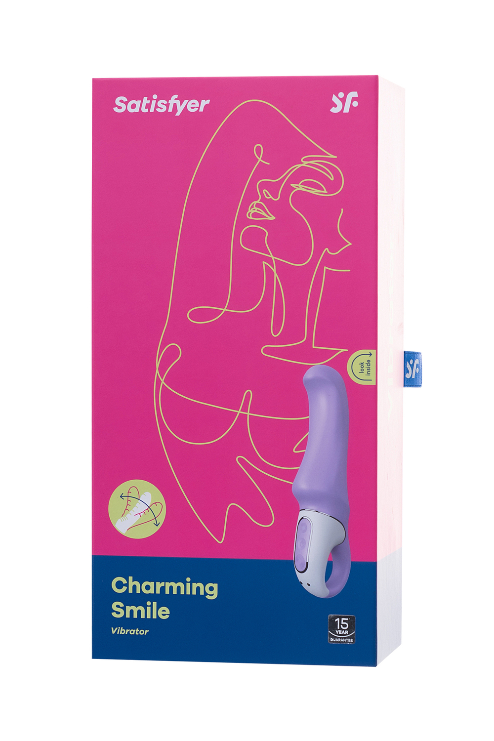 Вибратор Satisfyer Vibes Charming Smile силикон фиолетовый 18,7 см