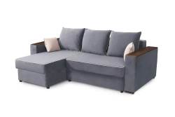 Угловой диван-кровать "Бостон" с функциональными подлокотниками СТАНДАРТ независимый пружинный блок (универсальный угол)