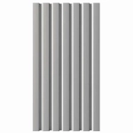 Стеновая реечная панель Альберо, Винил Платина, 120*16*2750 мм