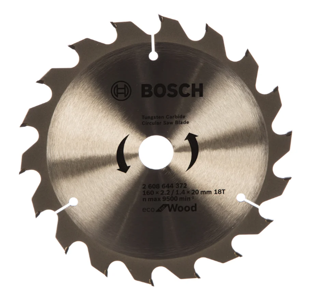 Диск пильный 160х20/16х18 ECO  WO BOSCH 2608644372