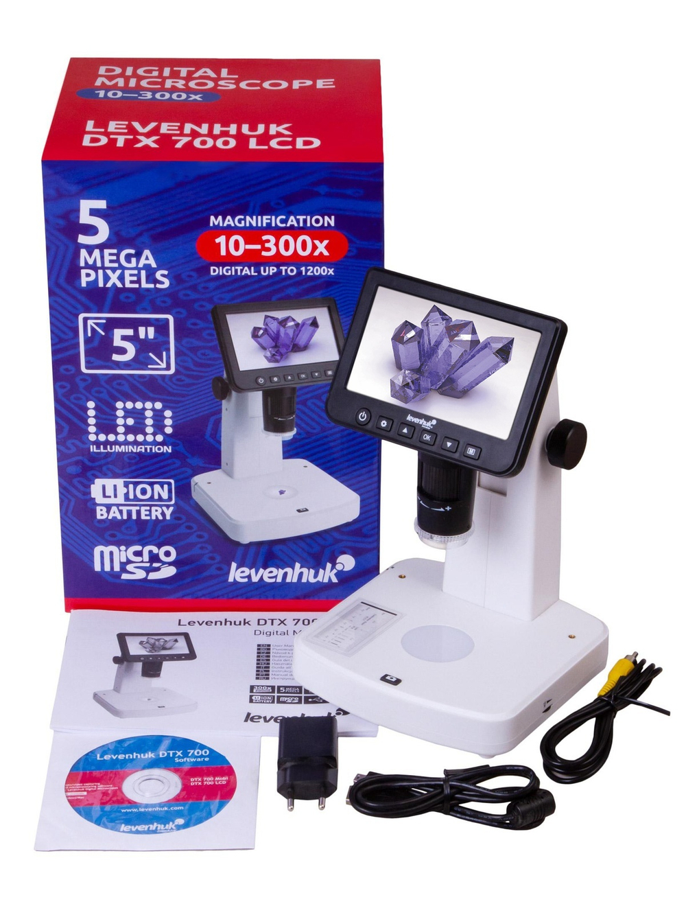 Микроскоп цифровой Levenhuk DTX 700 LCD