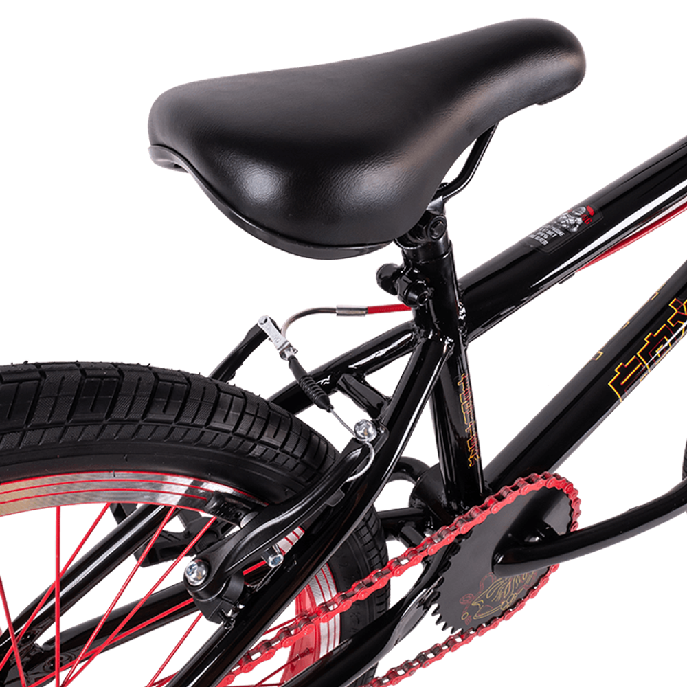 Велосипед BMX 20" Tech Team FOX черный с красным 2023
