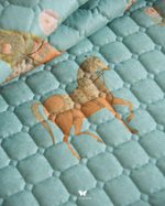 Комплект стеганного покрывала и 3 наволочек Soufiyan Navy Blue Hermodr 130220321 Иран