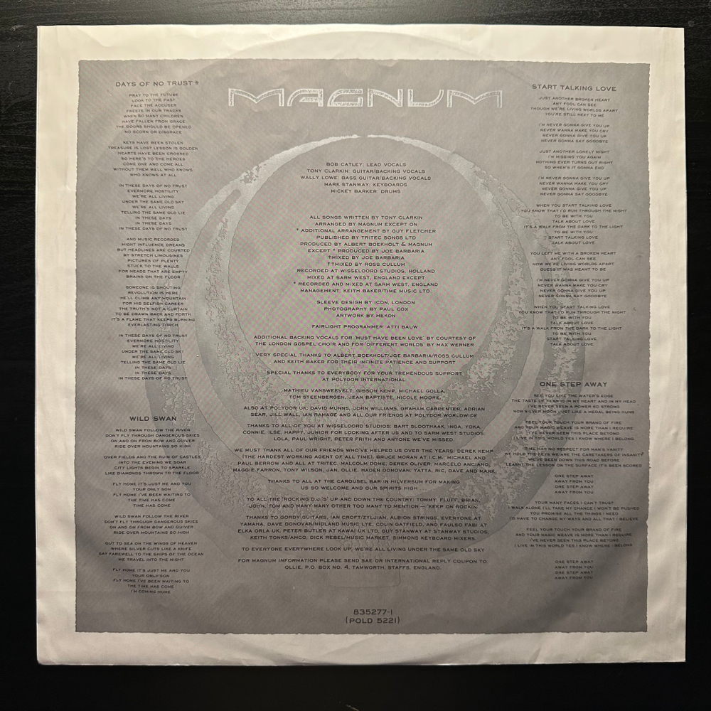 Magnum - Wings Of Heaven (Голландия 1988г.)