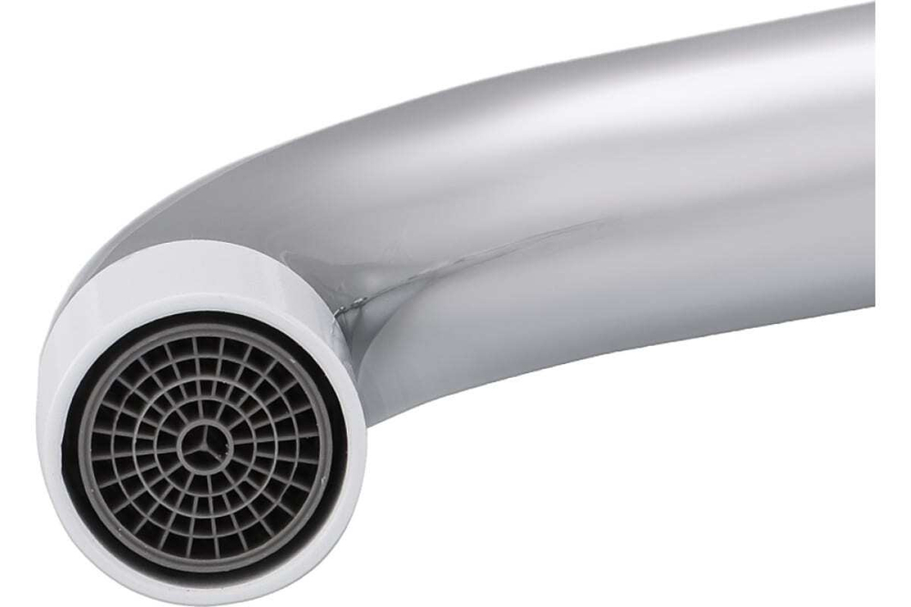 СМЕСИТЕЛЬ EKKO ДЛЯ КУХНИ С ГАЙКОЙ E40301 БЕЛЫЙ