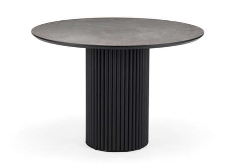 Керамический стол Woodville Барел 110 dolmen cris sahara, черный