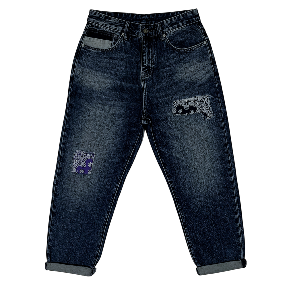 YOONEDE джинсы "DOUBLE BANDANA"