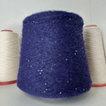 BABY SEQUINS - Luxury Selection by Ri.Go; 67% baby альпака, 20% шёлк, 13% п/а, пайетки 2мм; 600м/100гр; col. 6210, цвет: черничный меланж