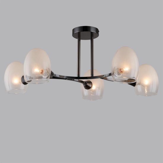 6513/5C MODERNI LN23 117 чёрный Люстра потолочная E14 5*40W 220V KENDALL