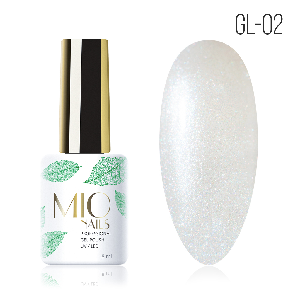 Гель-лак MIO NAILS GL-02. Снежный день, 8мл