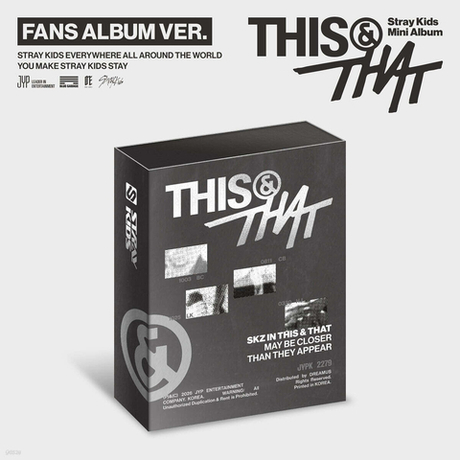 Альбом Stray Kids - THIS & THAT (FANS ALBUM Ver.) - с подарками за предзаказ