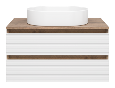 Тумба под раковину Brevita Dakota 80 подвесная (белая)