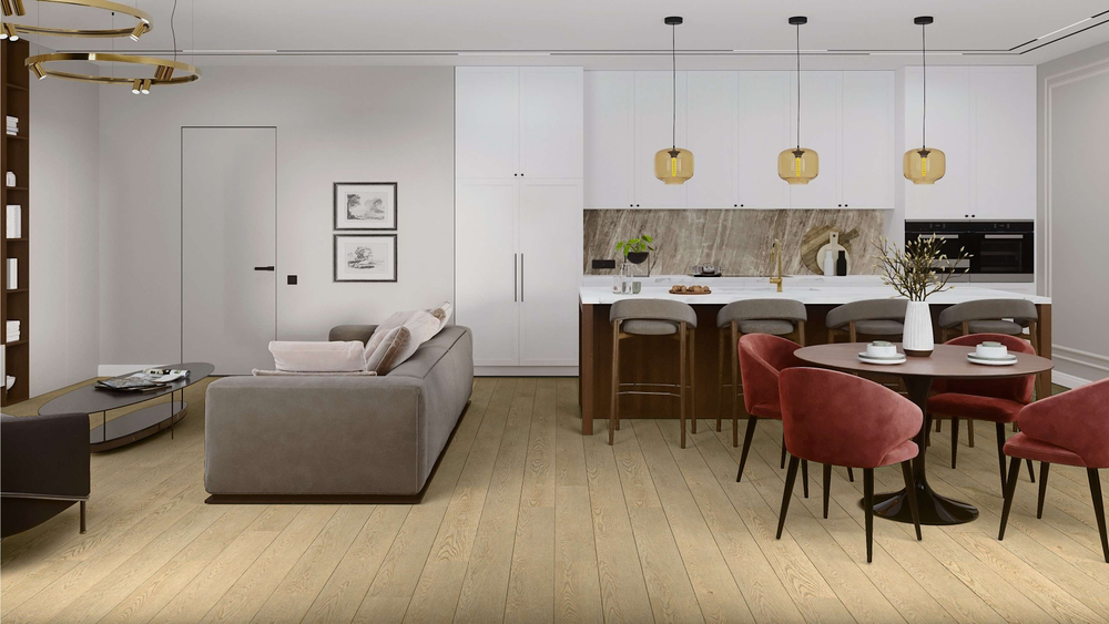 SPC ламинат Damy Floor 0030-2 Дуб Латте