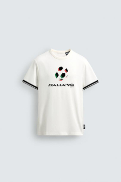 ZARA ФУТБОЛКА КОНТРАСТНАЯ ИТАЛИЯ 90 FIFA WORLD CUP™ FIFA CLASSICS, БЕЛЫЙ