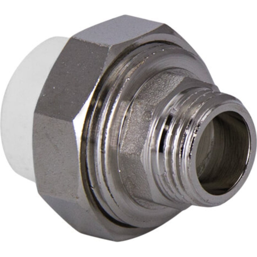 Муфта TEBO бел. PP-R комбин. разъемная 25x3/4" НР евроконус (20/100), арт. 030021905