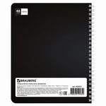 Тетрадь А5, 48 л., BRAUBERG ЭКО, гребень, клетка, обложка картон, АБСТРАКЦИЯ, 403053, 1шт