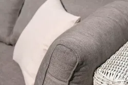 "Лунго" трансформирующаяся лаунж-зона из искусственного ротанга, цвет бежевый