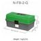 Ящик рыболова NISUS Fishing 2-tray двухполочный зеленый (N-FB-2-G)