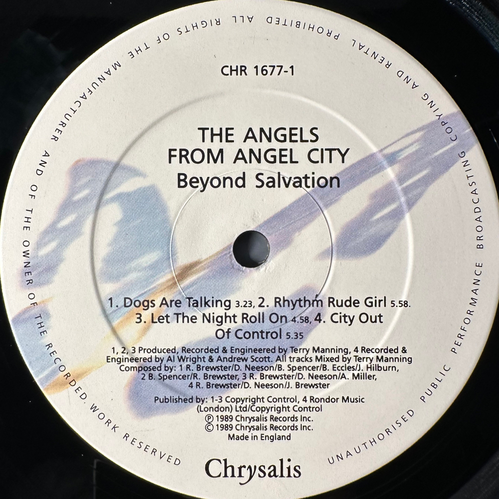 The Angels From Angel City ‎– Beyond Salvation (Англия 1990г.)