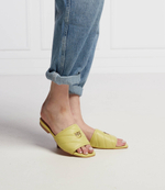 Кожаные шлепанцы molly Pinko - желтый(1H211B Y86B)