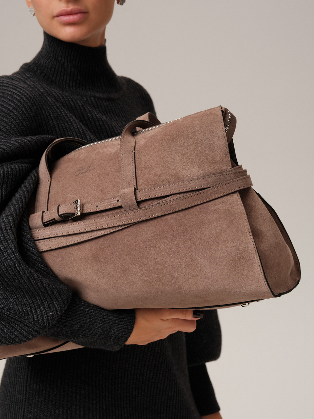 Замшевая сумка DBR 31152 капучино