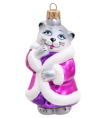 Элита НФ-207 Фигурка «Кошка в шубе» ёлочное украшение