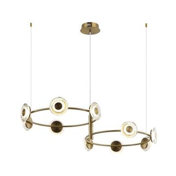 Люстра подвесная 37W 3000K OML-51203-10 латунь Indovero Omnilux