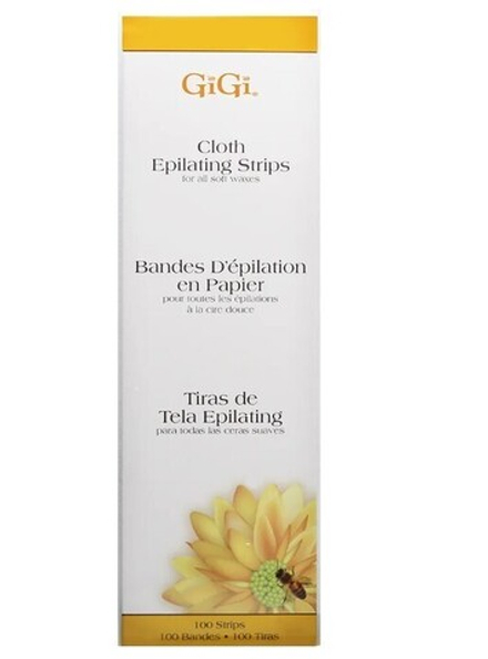 Полоски для депиляции GiGi Cloth Epilating Strips Large, 100 шт.