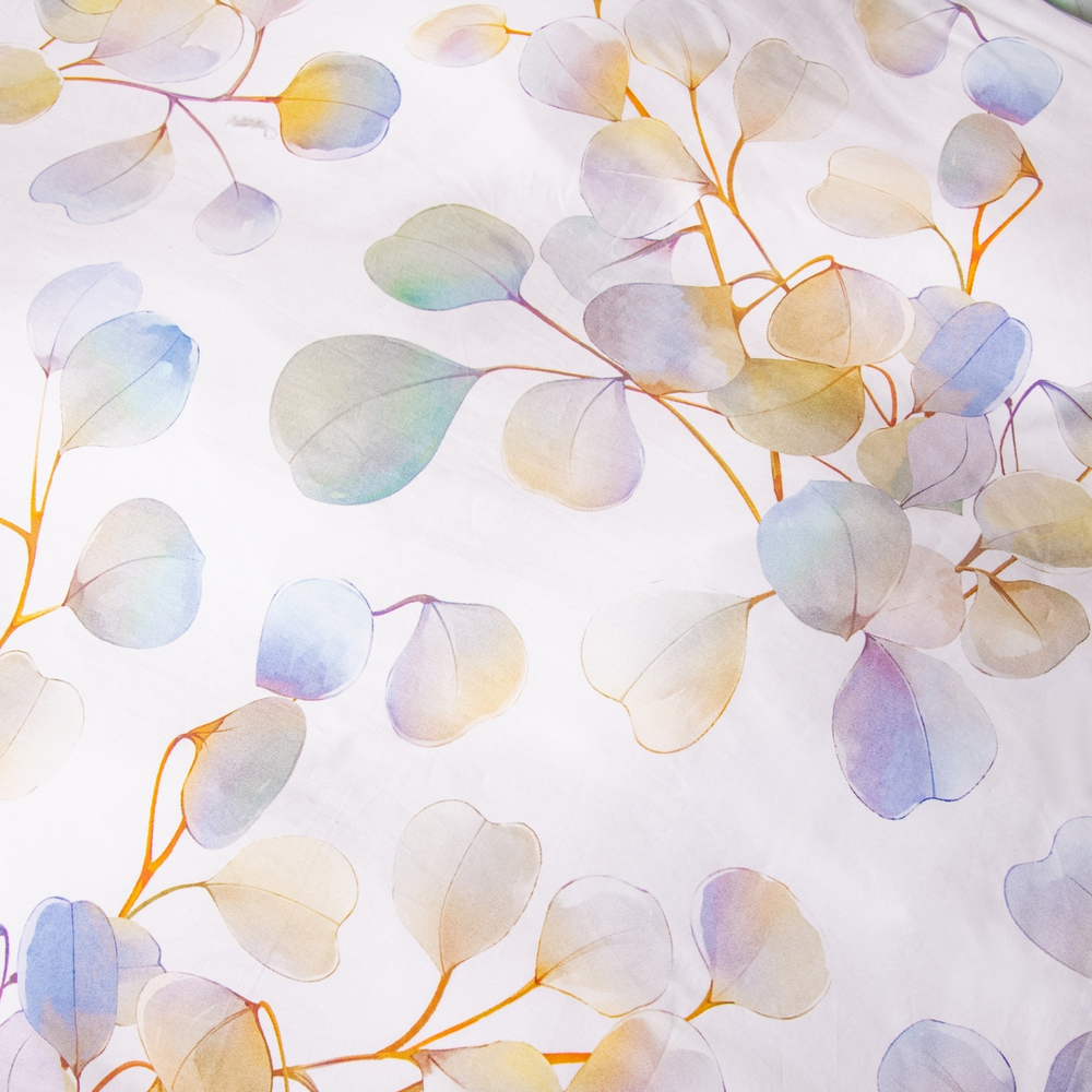 КПБ Сатин Премиум на резинке CPAR048, Евро, 4 наволочки, простынь 140*200*30