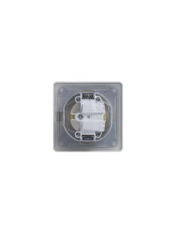 Розетка 1-м СП Glossa 16А IP44 с заземл. защ. шторки с крышкой в сборе перламутр. SE GSL000648