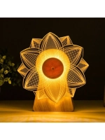Светильник сенсорный «Цветок» LED крутится 6 Вт USB 15×4×16