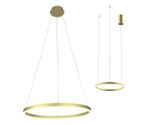 Подвес Тор светлое матовое золото d80 h150 Led 50W (3000K) 2 типа крепления