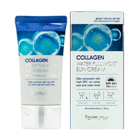 Увлажняющий солнцезащитный крем для лица и тела с Коллагеном SPF50+ PA++++ FarmStay Collagen Water Full Moist Sun Cream 50мл