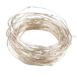 ULD-S1000-100-DTA-RC RGB IP44 Гирлянда светодиодная. 10м. 100 светодиодов. RGB свет. Пульт ДУ в-к. Провод прозрачный. ТМ Uniel