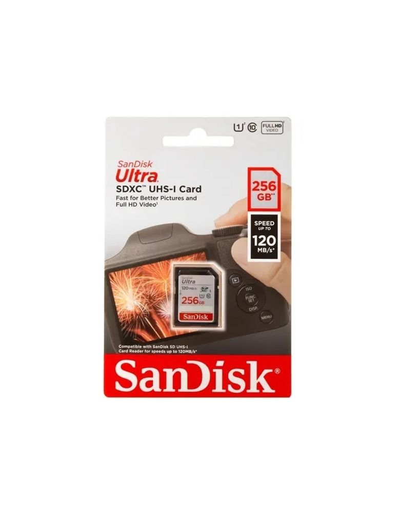 Micro SecureDigital 256GB SanDisk Ultra  SDXC Memory Card 120MB/s [SDSDUN4-256G-GN6IN]