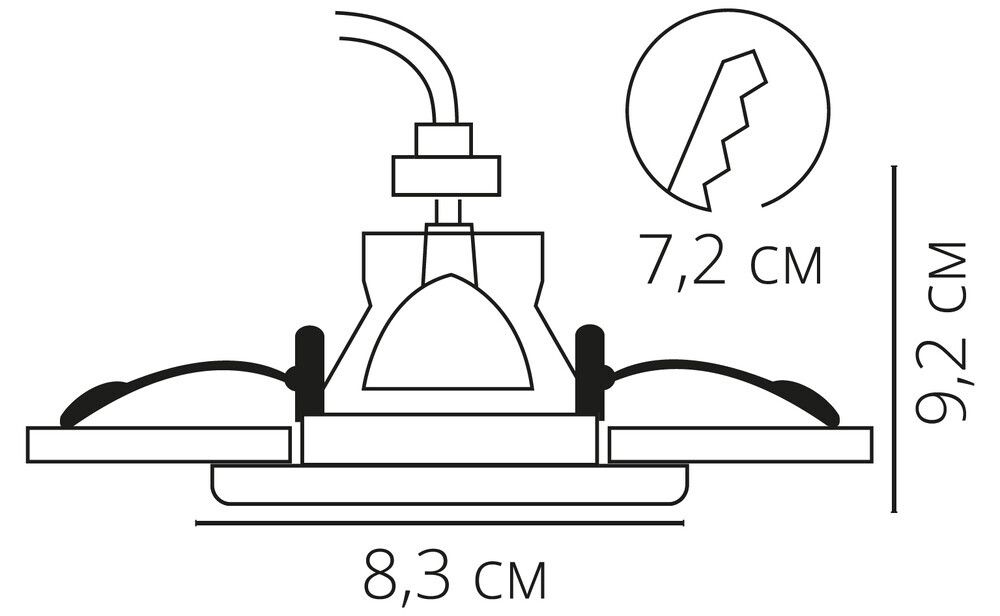 Точечный встраиваемый светильник Arte Lamp