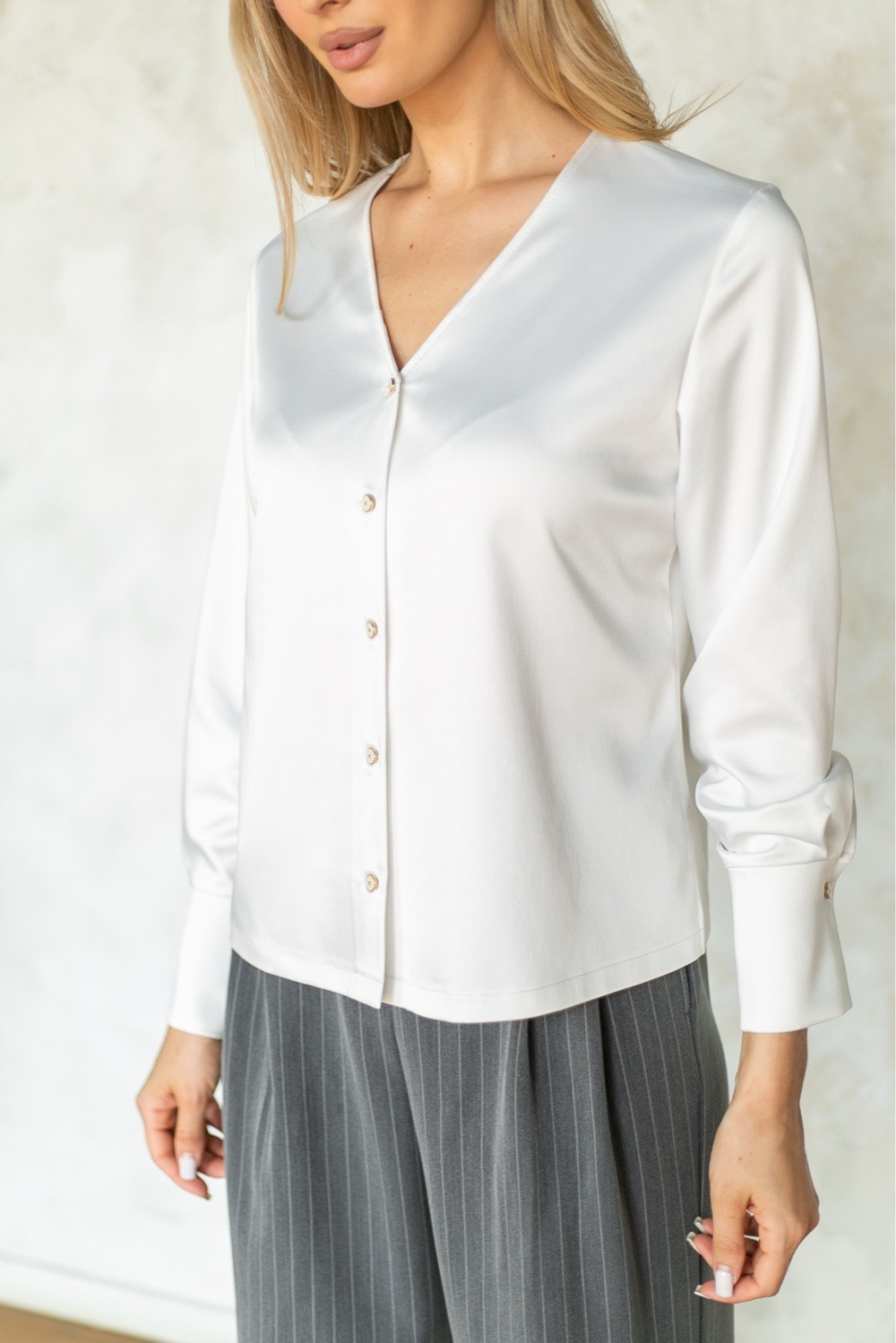 Белая блуза Тамбовчанка