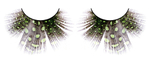 Светло-зелёные ресницы-перья (Цвет: зеленый)