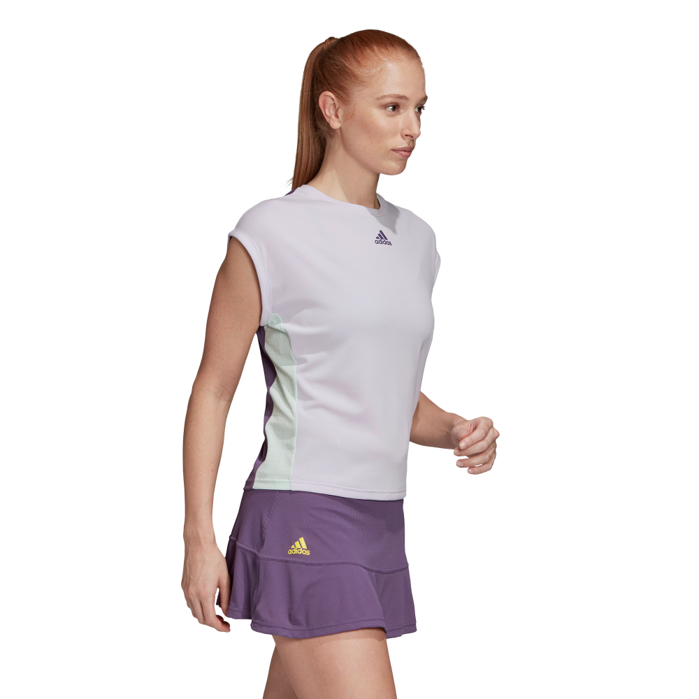 Женская теннисная футболка Adidas Women Tee Heat Ready - Purple