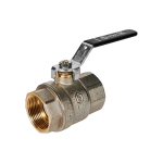 Кран шаровой полнопроходной STOUT - 1"1/4 (ВР/ВР, PN40, Tmax 150°C, ручка-рычаг черная)