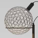 Напольный светодиодный светильник с металлическим плафоном 80492/1 черный