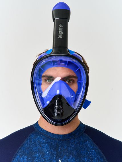 Маска полнолицевая Sargan Планета океан 2.0 черный/синий