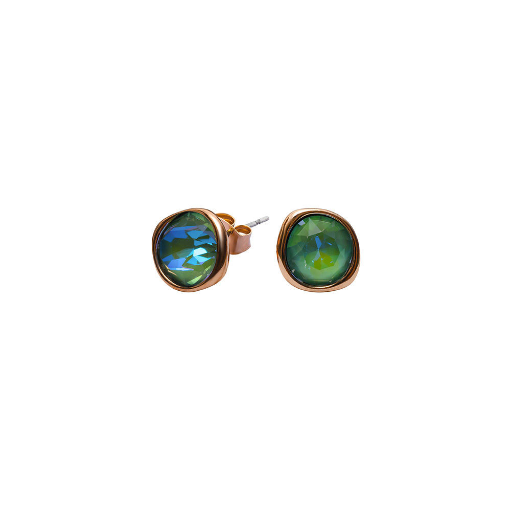 Серьги-пусеты Fiore Luna Silky Sage Delite A1909.16 BL/RG
