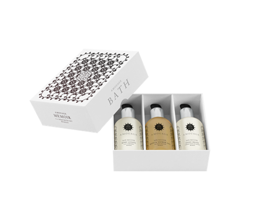 Amouage Memoir woman набор (лосьон д/тела 100мл + крем д/рук 100мл + гель д/душа 100мл)