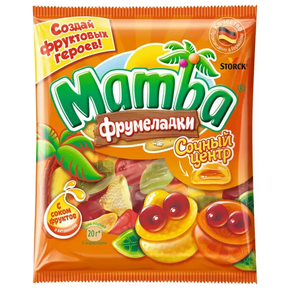 Жевательный мармелад MAMBA сочный центр 70г