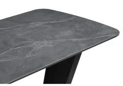 Стол на тумбе Петир 120(160)х80х75 larka grey / черный